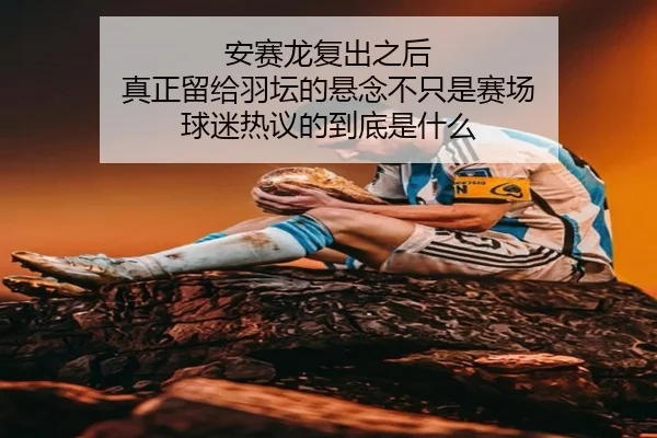 安赛龙复出之后 真正留给羽坛的悬念不只是赛场 球迷热议的到底是什么 | leyu